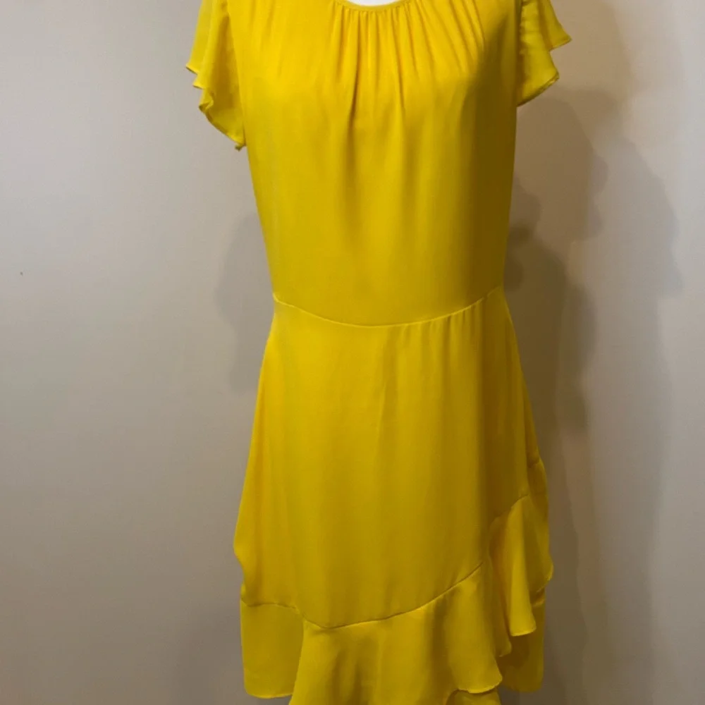 Banana Republic Yellow High Low Dress - Picture 2 of 6